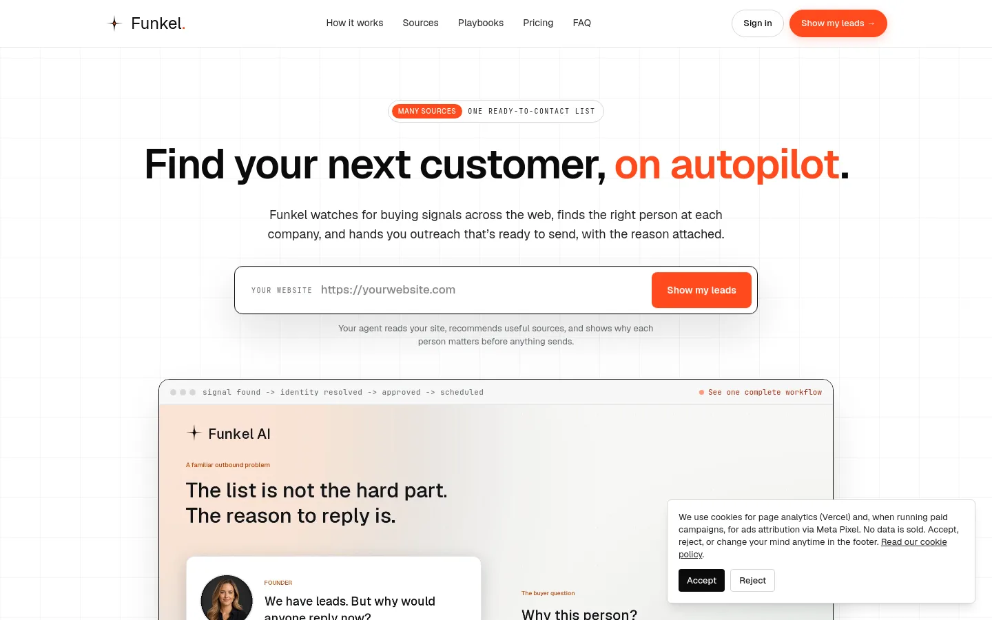 Funkel product screenshot